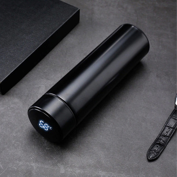 Thermobecher Smart Bottle LED Flasche 500ml Schwarz