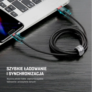 Baseus Cafule Micro-USB 1.5A Nylonkabel 200cm Rot