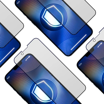 Mattiertes gehärtetes Glas für Apple iPhone 13 / iPhone 13 Pro / iPhone 14 – 3mk Hardglass Matt Max Privacy