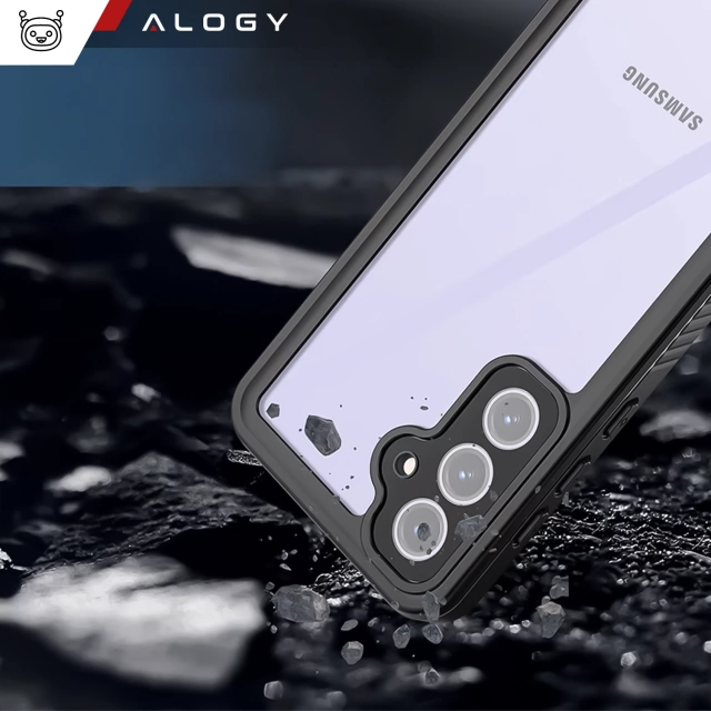 Etui Wodoodporne Alogy HydroArmor™ IP68 Case z przezroczystym tyłem Pancerna obudowa 360 do Samsung Galaxy S24 FE