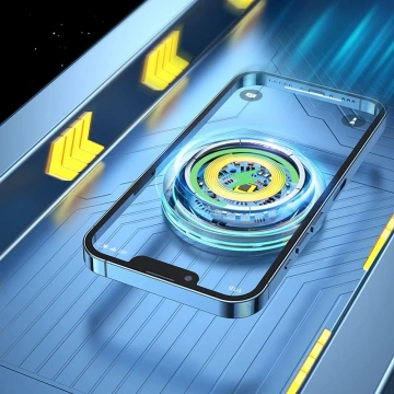 Joyroom Magnetische Autohalterung Qi Kabelloses Induktionsladegerät 15 W (MagSafe-kompatibel für iPhone) Lüftungsöffnung Silber (JR-ZS291)