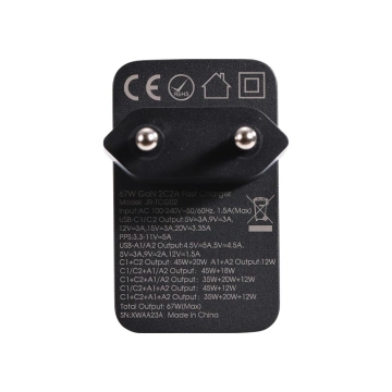 Joyroom TCG02 GaN 67W - Schnellladegerät 2x USB-C 2x USB-A Kabel 100W