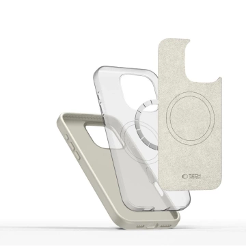 Etui für iPhone 16 Pro Max Tech-Protect Silicone Pure MagSafe Latte