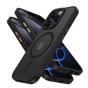 iPhone 16 Pro Max Tech-Protect MagMat MagSafe 3er-Set Mattschwarze Hülle