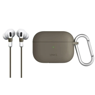 UNIQ Earphone Protective Case Vencer Case for Apple AirPods Pro Silicone beige/dark sand beige