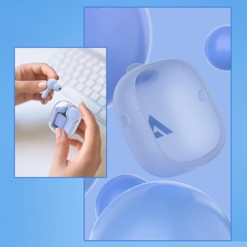 Słuchawki bezprzewodowe Acefast dokanałowe TWS Bluetooth jasnoniebieski (T6 ice blue)