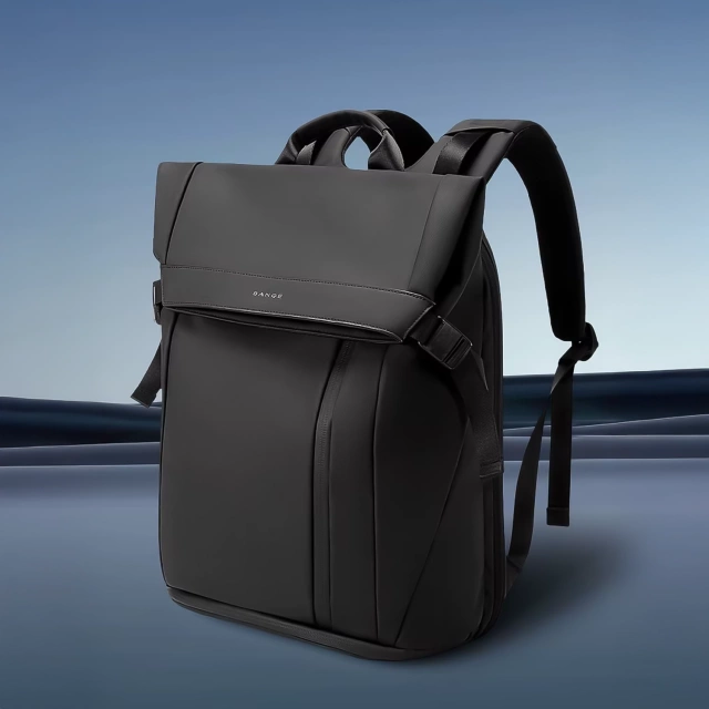 Plecak wodoodporny Bange na laptopa 15.6" miejski podróżny 44x30x17 cm do pracy samolotu męski damski Czarny