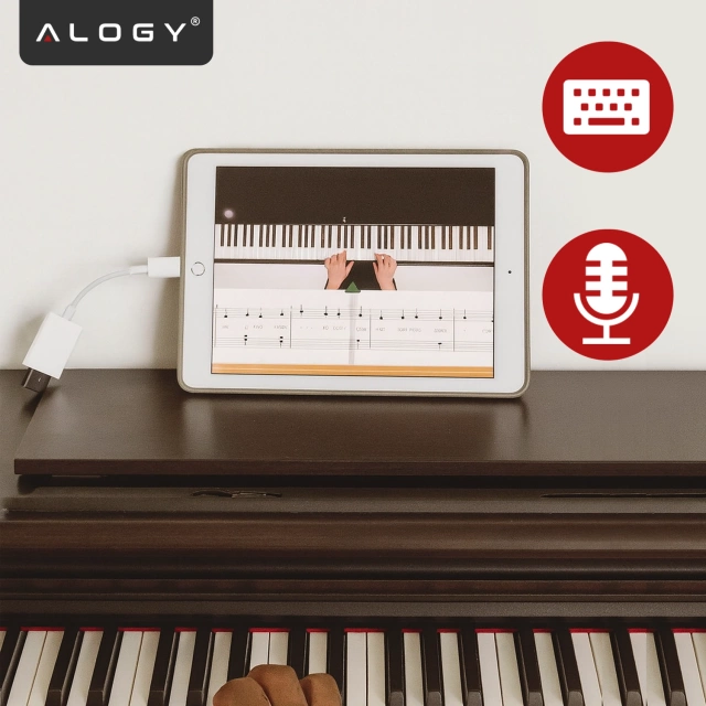 Przejściówka Adapter USB OTG USB-A 3.0 do Lightning, Kabel do iPhone i iPad, Obsługa Pendrive, Szybki Transfer Danych, Alogy OTGLink™ – Biały