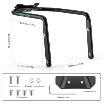 Rockbros Multifunktionshalterung 31210013001 Satteltaschenstabilisator – Schwarz