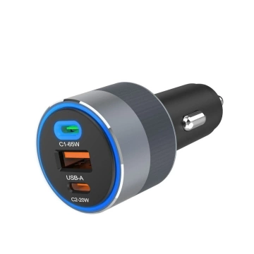 Forcell Autoladegerät 85W 2xUSB-C USB-A Schnellladung
