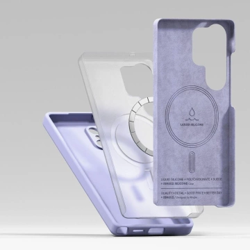 Etui do Samsung Galaxy S25 Ultra Lavendel Ringke Silikon Magnetisch MagSafe
