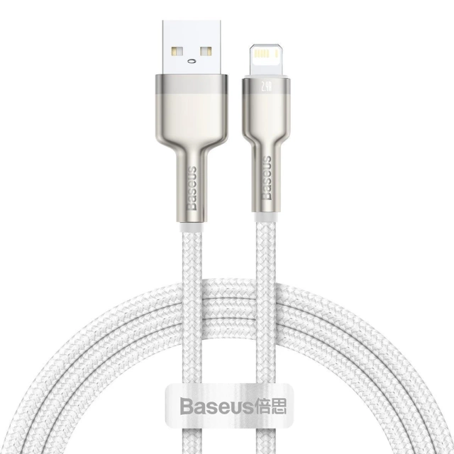 Baseus Cafule USB-zu-Lightning-Kabel, 2,4 A, 1 m (weiß)