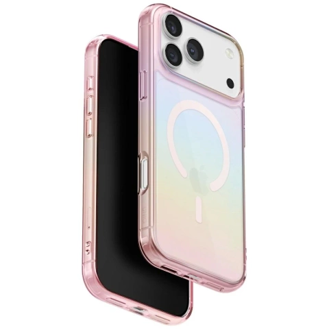 Etui Ochronne do iPhone 17 Pro UNIQ Iridescia MagClick Pink Prism