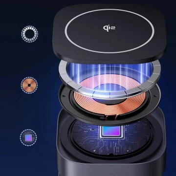 Ugreen W702 3in1 MagSafe Qi2 Ladegerät 15W Faltbar USB-C Schwarz