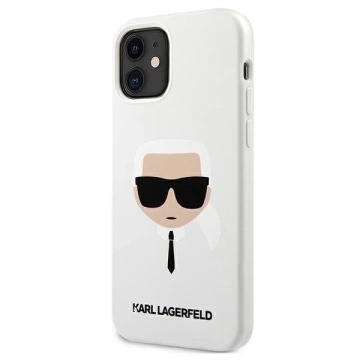 Karl Lagerfeld KLHCP12SSLKHWH iPhone 12 mini 5,4" biały/white Hardcase Silikon Karl`s Head