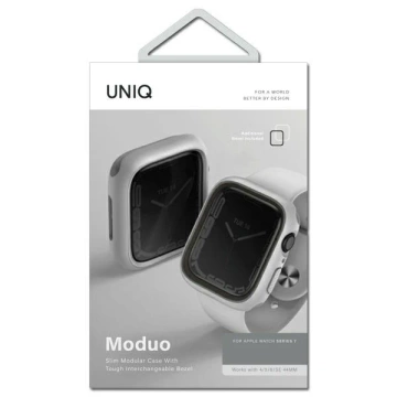 Schutzhülle UNIQ Moduo für Apple Watch Series 4/5/6/7/8/SE 40/41mm kreidegrau/ kreidesteingrau