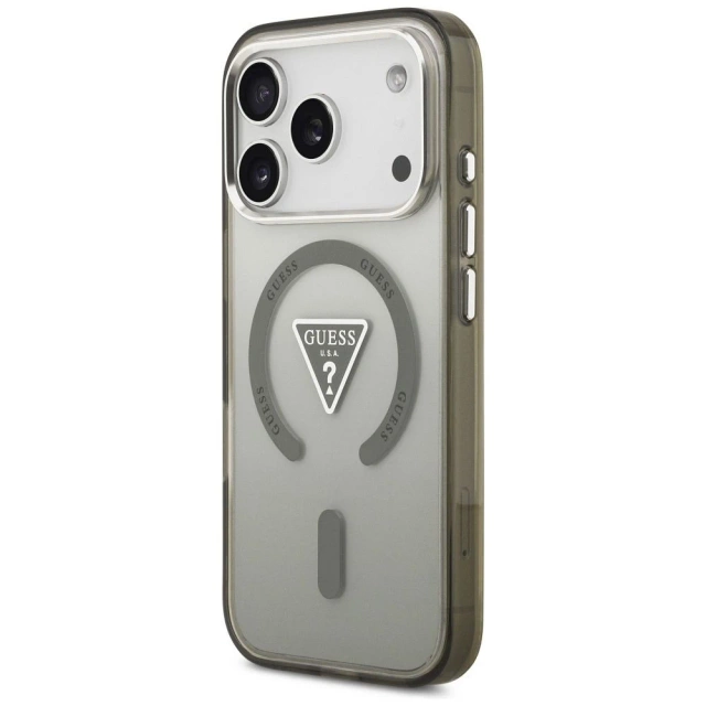 Etui Guess IML Gradient Triangle Logo MagSafe na iPhone 17 Pro - Khaki
