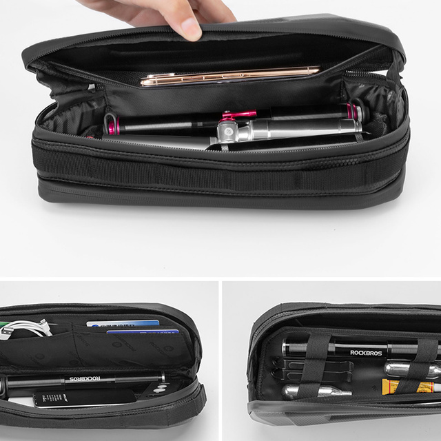 Etui torba sakwa na rower uchwyt rowerowy pod ramę RockBros B67 2.5L Czarne