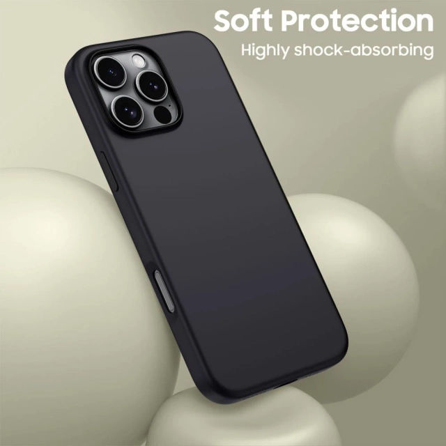 Etui do iPhone 16 Pro Tech-Protect Silicone MagSafe Matte Black