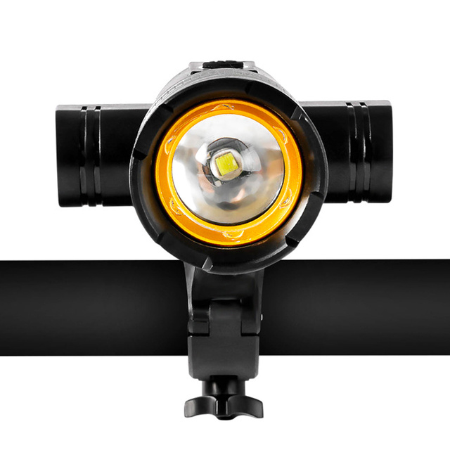 Lampka rowerowa światło przód tył wodoodporna LED CREE XM-L T6 USB zestaw przednia tylna światełko