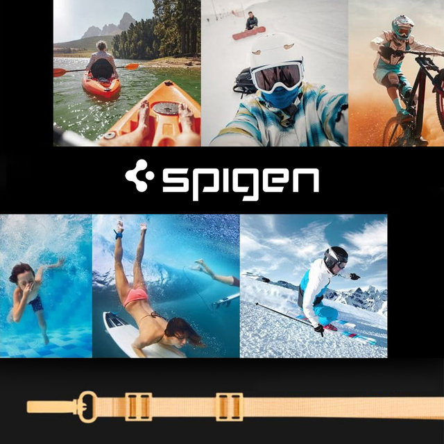 Etui wodoszczelne na telefon 6,9" uniwersalne Spigen A610 Universal Waterproof float case przezroczysto-pomarańczowe