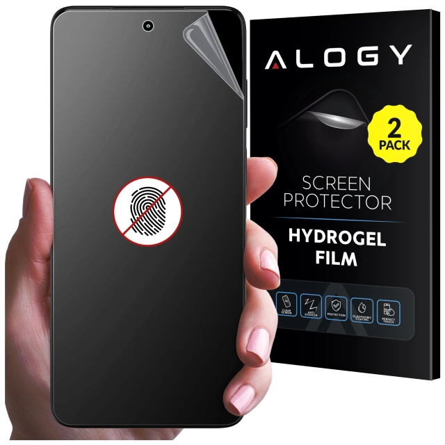 2x Folia "MATOWA" do Motorola Moto G52 / G72 / G82 / G84 Hydrożelowa Alogy HydroSkin Matte Pro™ na ekran do etui "BEZ ODCISKU PALCÓW"