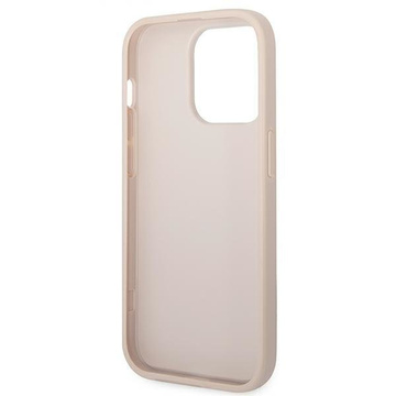 Etui Guess GUHCP14LG4GFPI für Apple iPhone 14 Pro 6,1" różowy/pink Hard Case 4G Metal Gold Logo
