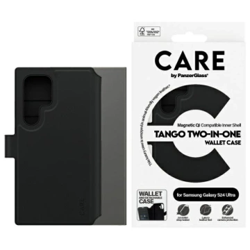 Etui do Samsung Galaxy S24 Ultra CARE by PanzerGlass Feature Tango Wallet 2w1 Czarny