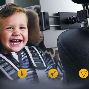 Alogy Auto-Kopfstützenhalterung für Telefon/Tablet 4,7-12,9" schwarz