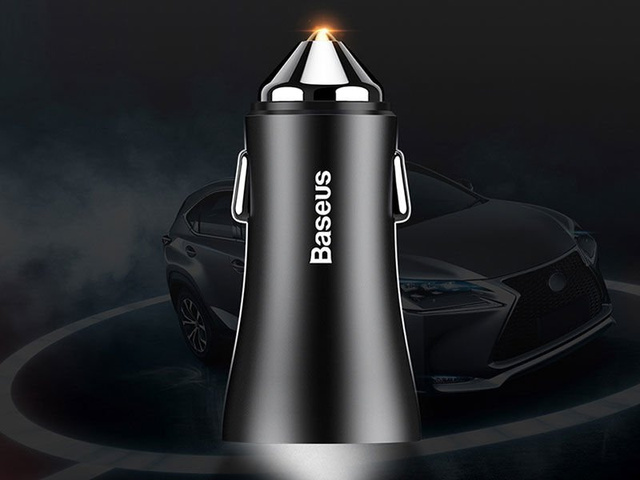 Baseus Ładowarka Samochodowa 2x USB 2.4A