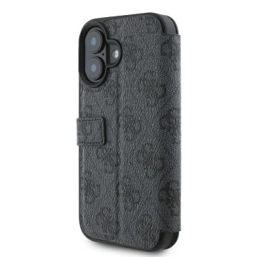 Guess 4G Metal Logo Book Case do iPhone 16 6,1″ – Black