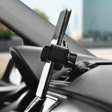 FORCELL F-GRIP Carbon H-CF509 Autohalterung für Kühlergrill, Schwarz