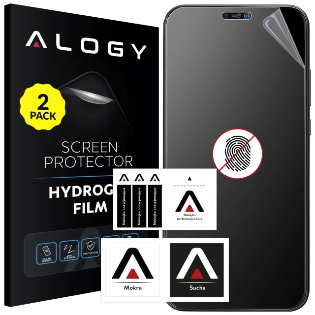 2x Folia "MATOWA" do Huawei P20 Lite Hydrożelowa Alogy HydroSkin Matte Pro™ na ekran do etui "BEZ ODCISKU PALCÓW"