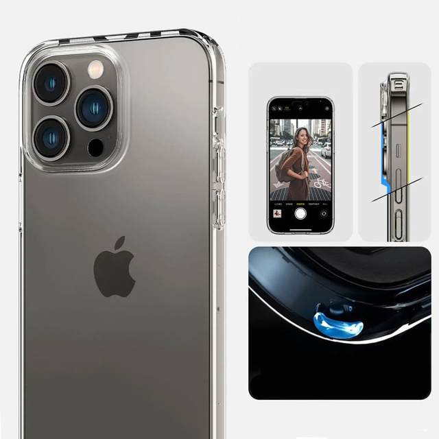 Etui do iPhone 15 Pro Max Spigen Liquid Crystal Case obudowa ochronna na telefon Crystal Clear