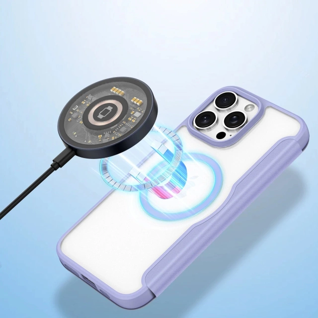 iPhone 16 Pro Dux Ducis Skin X Pro MagSafe Hülle Lila