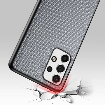 Dux Ducis Fino Etuihülle aus Nylonmaterial für Samsung Galaxy A73 blau