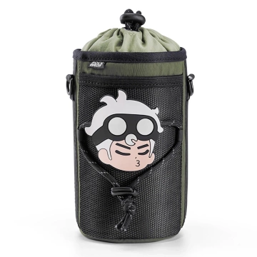 Torba Rockbros na Butelkę 1L z Paskiem Rowerowa Zielona 3011006501