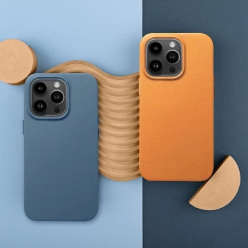 Leder Mag Cover Hülle kompatibel mit MagSafe für Apple iPhone 15 Plus blau
