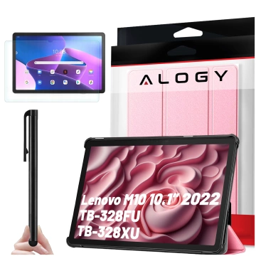 Tablet-Hülle für Lenovo Tab M10 3gen 3 GEN 10.1 2022 TB328FU TB328XU Gehäuse Case Alogy Book Cover Pink