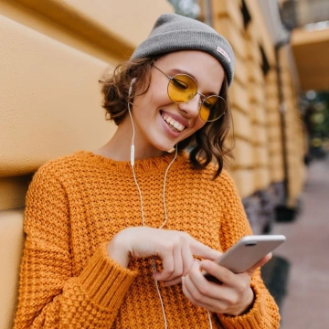 Słuchawki bezprzewodowe douszne Forcell F-Audio HR-ME25 Lightning do Apple białe