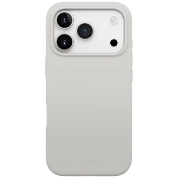 Etui Ochronne do iPhone 17 Pro UNIQ Lino Magclick Light Grey