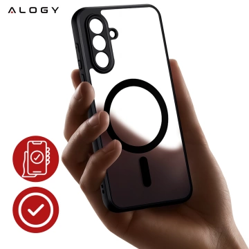 Hülle für Apple iPhone 16 Pro Max Alogy Anti-Shock Hybrid Case für MagSafe Transparent