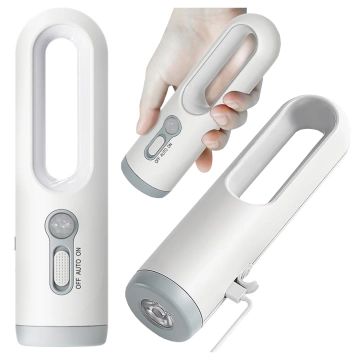 Alogy Night LED-Schreibtischlampe mit Bewegungssensor, tragbar und mit Taschenlampe, weiß