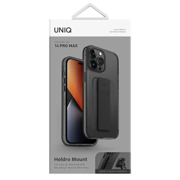 UNIQ Hülle Heldro Mount iPhone 14 Pro Max 6.7" grau/vapour smoke