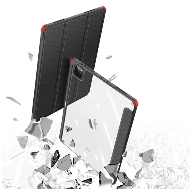 Dux Ducis Toby pancerne etui z klapką Smart Case do iPad Pro 12.9 2020 / 2021 / 2022 / iPad Air 13 2024 z uchwytem na Apple Pencil czarny