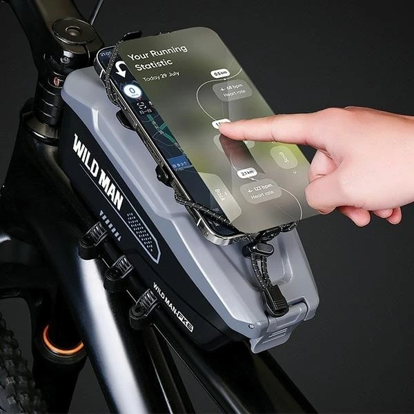 Etui do uchwytu rowerowego WILDMAN FK6 Szare Wodoodporne EVA