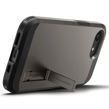 Hülle für iPhone 16E Spigen Tough Armor Mag MagSafe Gunmetal