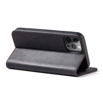 Magnet Fancy Case Case für iPhone 12 Pro Max Tasche Brieftasche Kartenhalter Schwarz