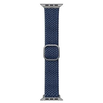 Pasek UNIQ Aspen do Apple Watch 40/38/41mm Series 4/5/6/7/8/SE/SE2 Braided niebieski/oxford blue