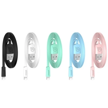 USAMS U2 Lightning Flachkabel 1,2 m rosa